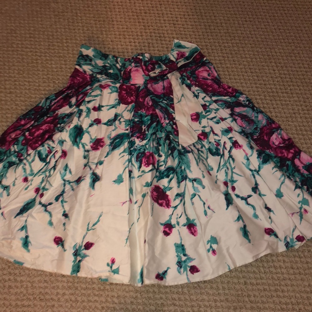 Floral circle skirt